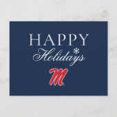University of Mississippi | Script M Feestdagenkaart (Voorkant)