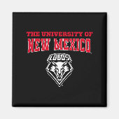 University Of New Mexico Unm Lobos Ncaa Unm&#; Magneet (Voorkant)