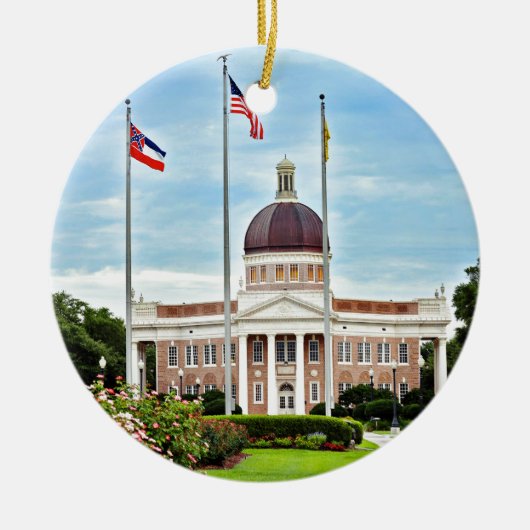 University of Southern Mississippi Keramisch Ornament (Voorkant)