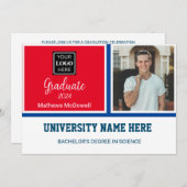 University Sports Boy Afstuderen Kaart (Voorkant / Achterkant)