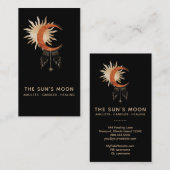 *~* Universmische moonbundel Zonnestralen Visitekaartje (Voorkant / Achterkant)