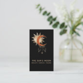 *~* Universmische moonbundel Zonnestralen Visitekaartje (Staand voorkant)