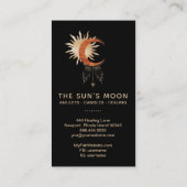 *~* Universmische moonbundel Zonnestralen Visitekaartje (Achterkant)