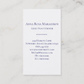 ** Universum Bloem van het Leven Yoga Astrologie R Visitekaartje (Achterkant)