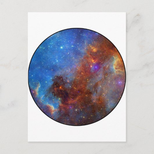 universum briefkaart (Voorkant)
