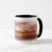 Universum en poëzie op een witte keramiek mok (Voorkant rechts)