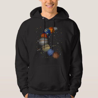 Universum galaxy Planets Sun Astronomie Buitenruim Hoodie