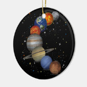 Universum galaxy Planets Sun Astronomie Buitenruim Keramisch Ornament (Links)