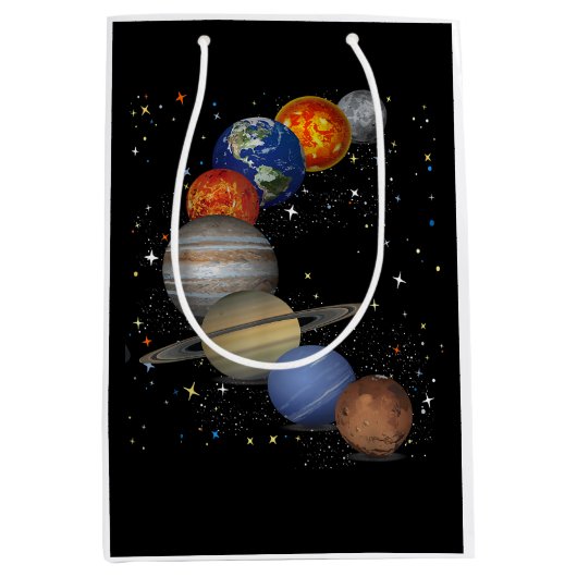 Universum galaxy Planets Sun Astronomie Buitenruim Medium Cadeauzakje (Voorkant)