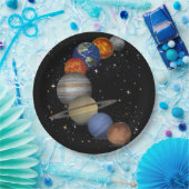 Universum galaxy Planets Sun Astronomie Buitenruim Papieren Bordje (Feest)
