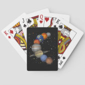 Universum galaxy Planets Sun Astronomie Buitenruim Pokerkaarten (Achterkant)
