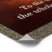 Universum geeft zich over - kunstprint poster (Hoek)