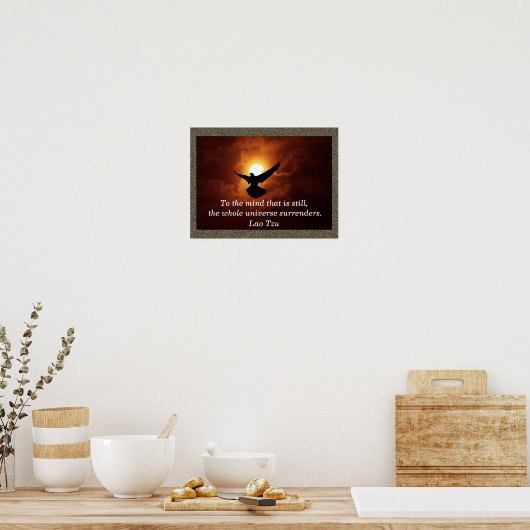 Universum geeft zich over - kunstprint poster (Keuken)