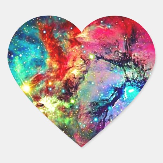 universum hart sticker (Voorkant)