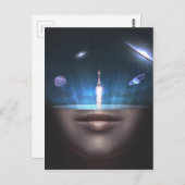 Universum in de geest briefkaart (Voorkant / Achterkant)