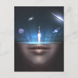 Universum in de geest briefkaart