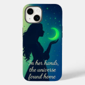 Universum in haar - Inspirerend hemelse Case-Mate iPhone Case (Achterkant)