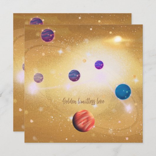 universum kaart (Voorkant / Achterkant)