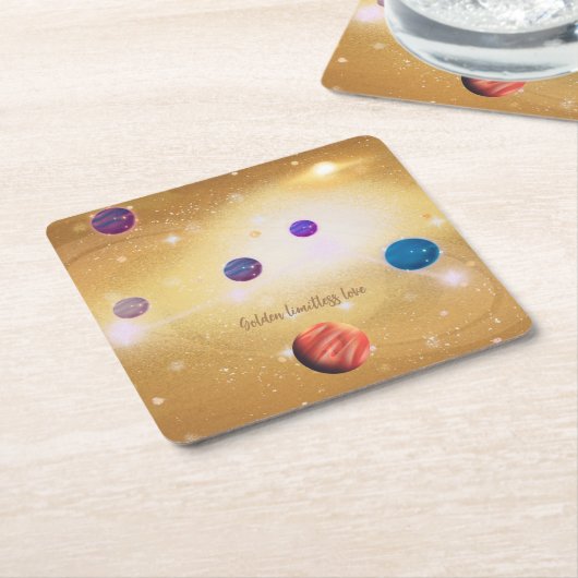 universum kartonnen onderzetters (Schuin)