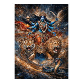 Universum Krachten van Kali Godin Foto Afdruk