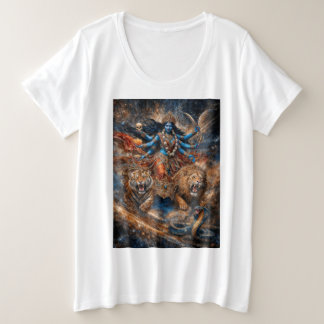 Universum Krachten van Kali Godin Grote Maat T-shirt