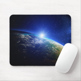 Universum met licht vlakke muismat