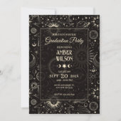 Universum mystieke astrologische maan zon afstuder kaart (Voorkant)