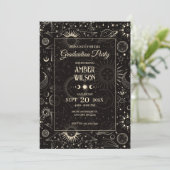 Universum mystieke astrologische maan zon afstuder kaart (Staand voorkant)