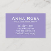 *~* Universum. Nebula Stars Cosmos Galaxy Visitekaartje (Achterkant)