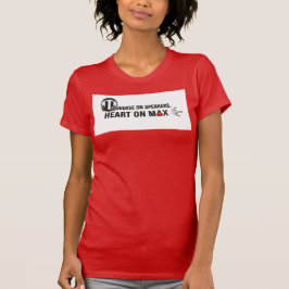 Universum Op Luidsprekers Hart Op Max Citaat T-shirt
