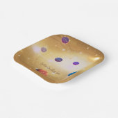 universum papieren bordje (Gebogen)