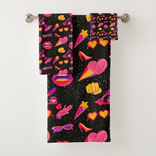 Universum roze bad handdoek (Insitu)