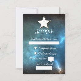 universum RSVP kaartje