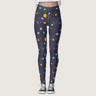Universum, ruimte, fantasiegolven voor vrouwen leggings