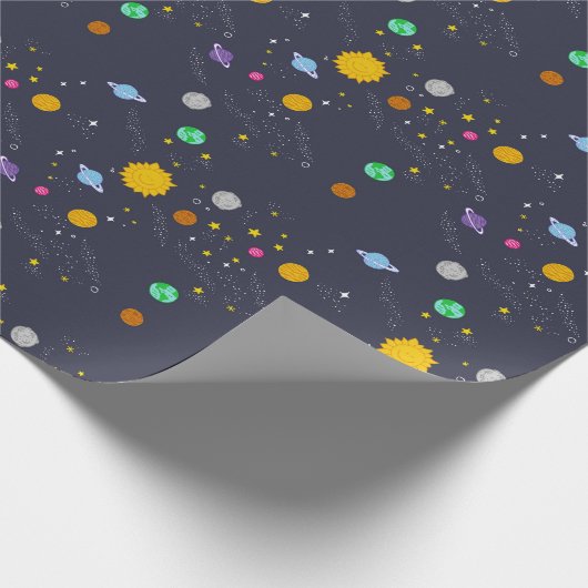 Universum, ruimte, fantasielapier cadeaupapier (Hoek)