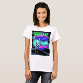 UNIVERSUM UFO EN PLANEET T-SHIRT (Voorkant volledig)