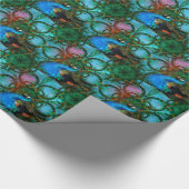 Universum van het papier onder de pekock (Hoek)