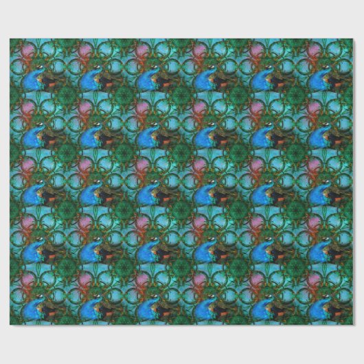 Universum van het papier onder de pekock (Vlak)