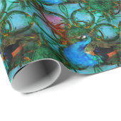 Universum van het papier onder de pekock (Rol Hoek)