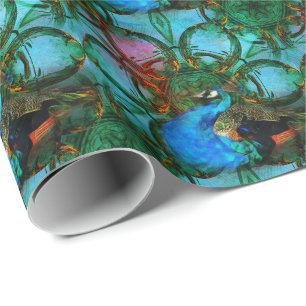 Universum van het papier onder de pekock