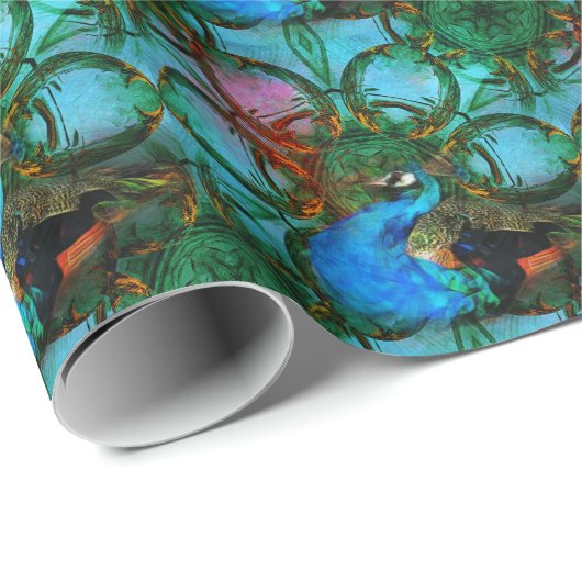 Universum van het papier onder de pekock (Rol Hoek)