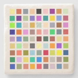 Universum van kleuren, de regenboog & meer - 81 ti stenen onderzetter