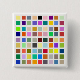 Universum van kleuren, de regenboog & meer - 81 ti vierkante button 5,1 cm