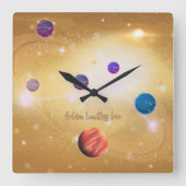 universum vierkante klok (Voorkant)