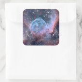 Universum vierkante stickers (Tas)