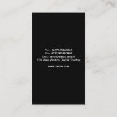 universum visitekaartje (Achterkant)