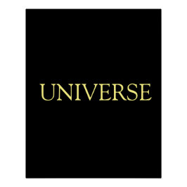 Universum voeg naam tekst motiverend spiritueel perfect poster