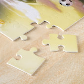 Univervormig grafisch ontwerp voor voetzoekers legpuzzel (Zijkant)