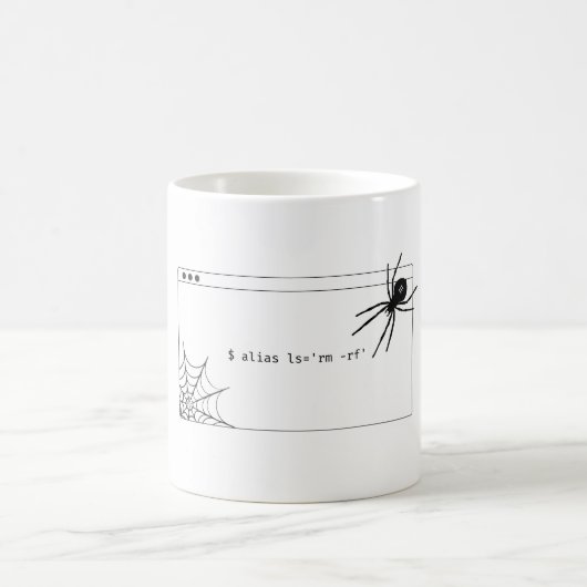 Unix command 'alias' grappig koffiemok (Center)