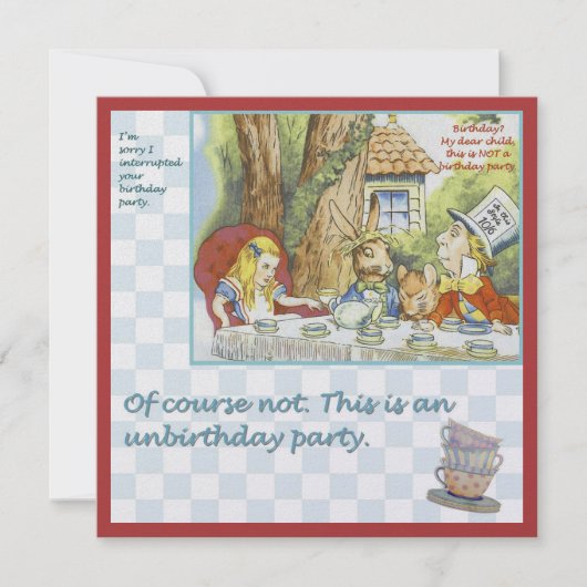 Unjarig feest kaart (Voorkant)